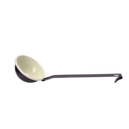 CONCHA TERRINA 10CM CREME/ROXO ESMALTE